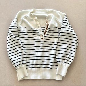 100% Cotton Striped Sweater (Sézane Leontine Dupe)